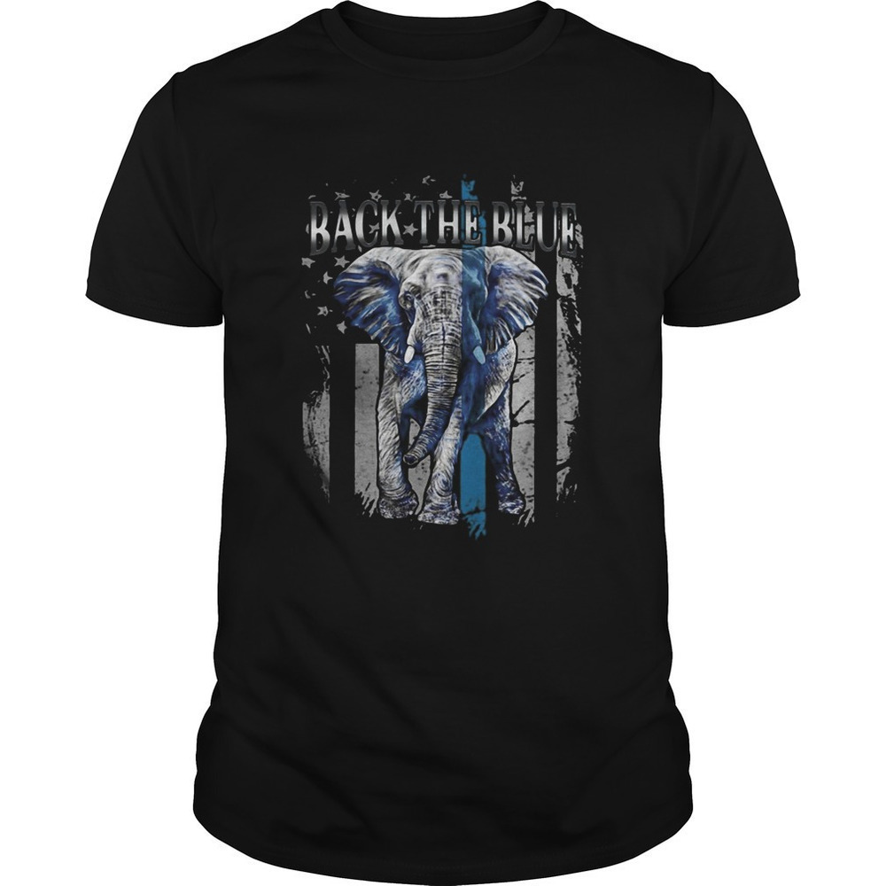 Elephant Back The Blue American Flag Independence Day Shirt